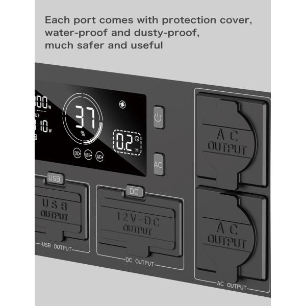 LiFePO4 Battery Power Station For Outdoor Camping 150W 300W 500W 1000W 2400W 3000W