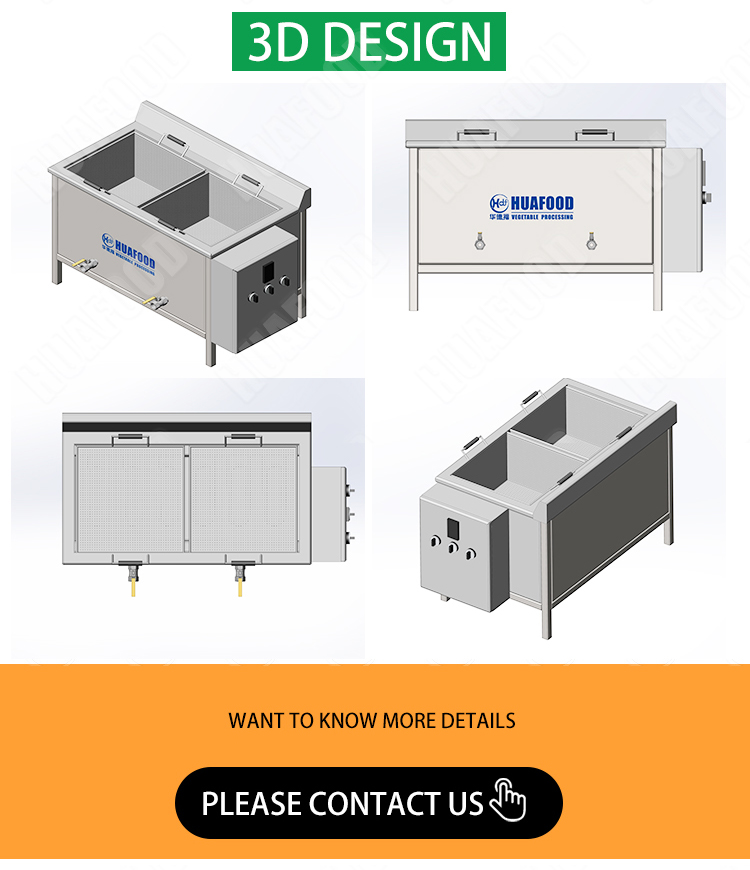 Semi automatic food frying machine industrial potato chips deep fryer for frying potatoes