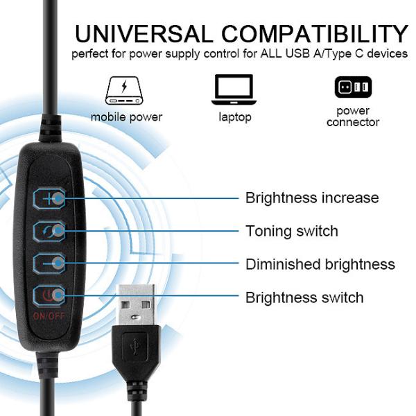 Warm White USB LED Light Bulbs 5W Powerful With 500LM Luminous Flux