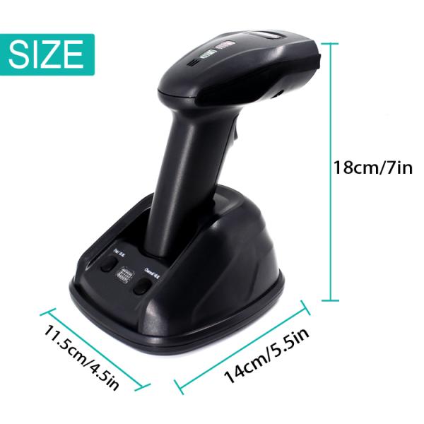 1D 433MHZ Wireless Barcode Scanner Shockproof And IP52 Dust Resistance