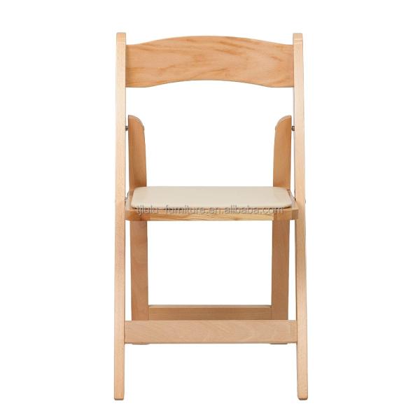Nordic Modern Natural Upholstered Solid Wood Folding Chair for Restaurant Hotel Dining Room Furniture Restaurant
