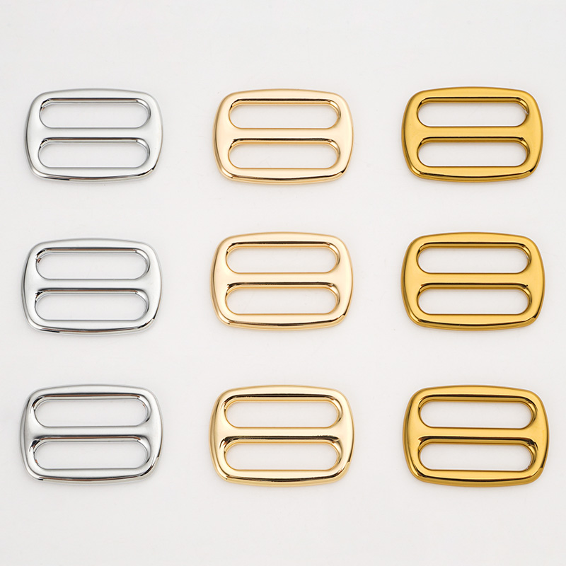 Metal Tri-Glide Slider Buckle 19mm Adjustable Straps for Handbags Customized Logo