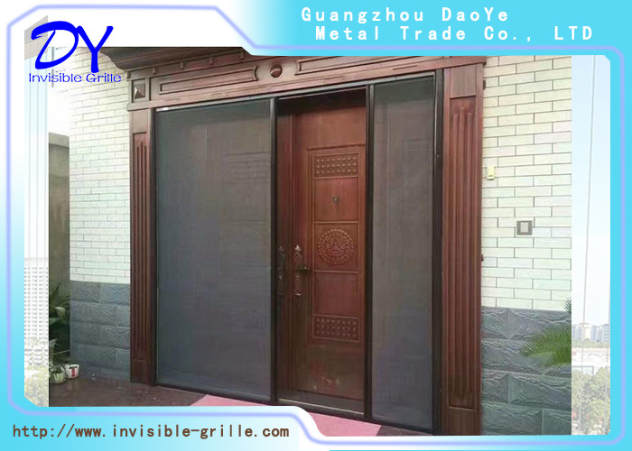 Quality Windproof Heat Insulation 250cm Retractable Fly Screen Door wholesale