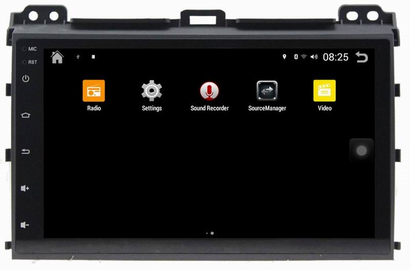 Ouchuangbo car navigation radio dvd for Toyota Prado 2008 with bluetooth USB big screen android 4.4 system
