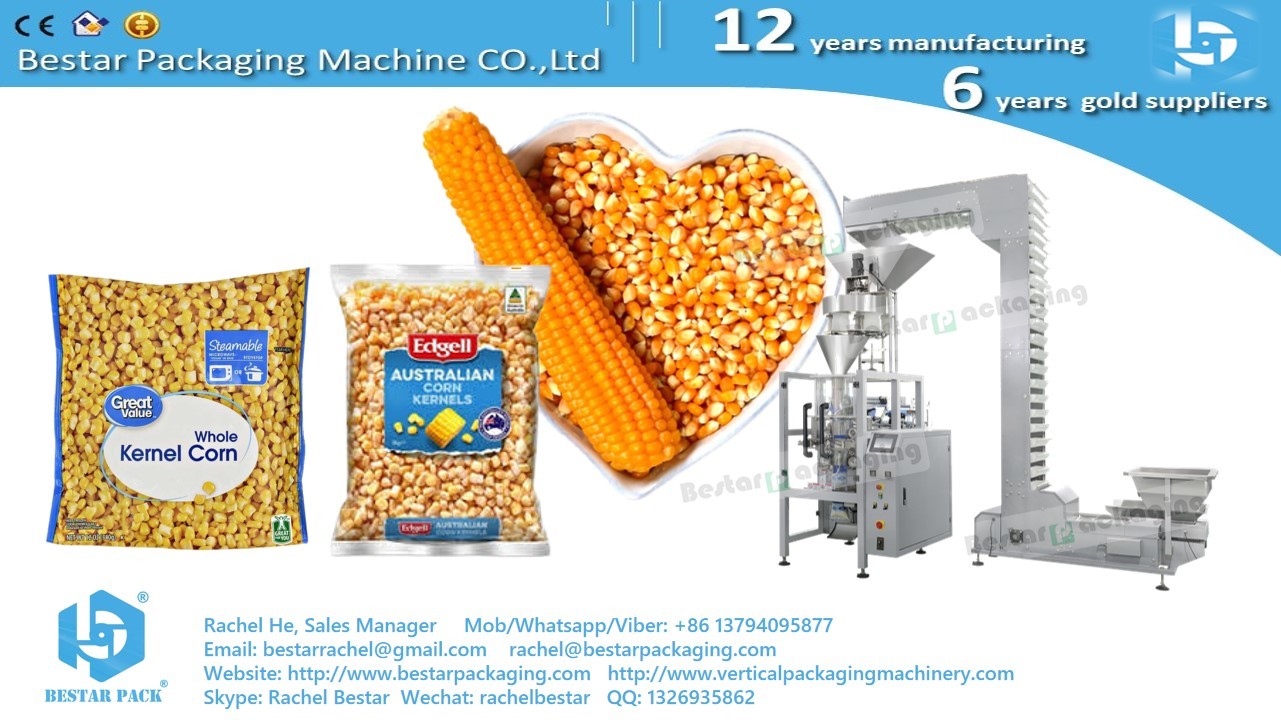 how to pack soybean with Bestar vertical packing machine BSTV-550BZ