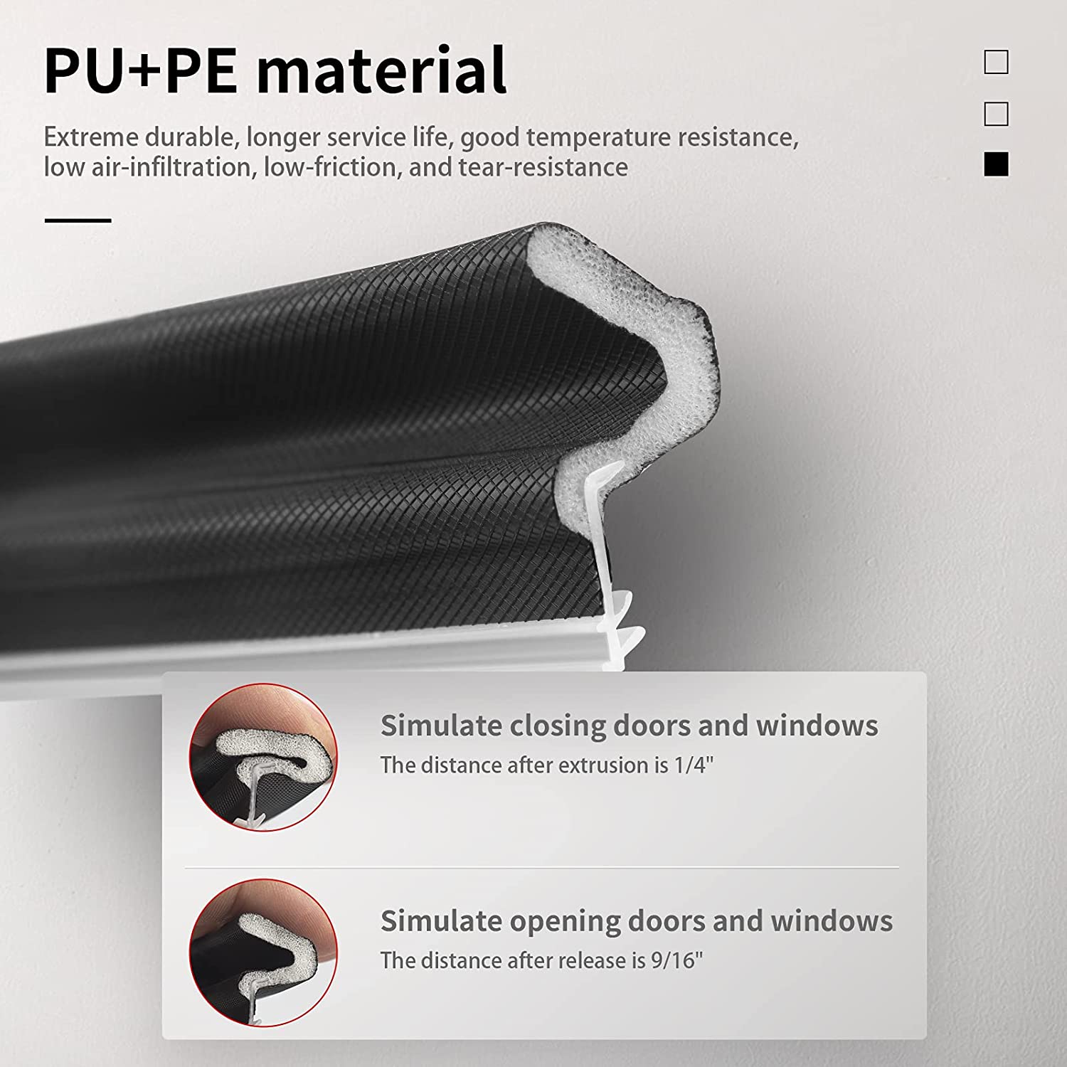 Versatile Weather Stripping Seal Strip for Doors and Windows Customer's First Choice