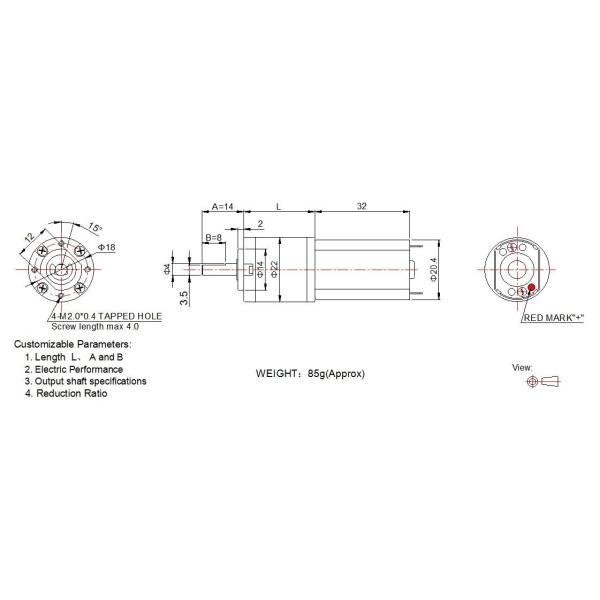 Planetary Gear Motor 12v