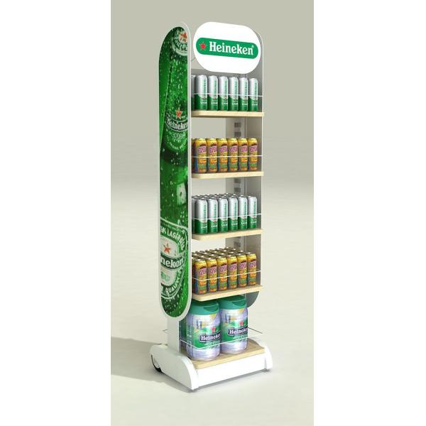 Portable Metal Display Fixtures With Wheels Custom Customer Brand