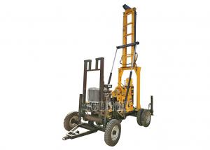 China Light Weight 400m Small Bore Well Drilling Machine Trailer Vertical Spline on sale