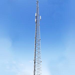 China 18m Antenna Tubular Steel Tower Galvanized Self Supporting Mast on sale