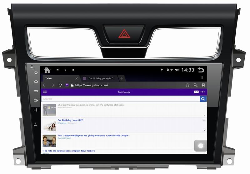 Ouchuangbo car radio android 4.4 for Nissan Teana 2013-2015 with auto gps navi 3g wifi USB CSN BUS