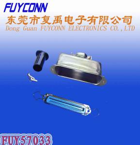 Quality 14 24 36 50 Pin Solder Female Receptacle Type Centronix Connector with 180 degree Metal Cover wholesale