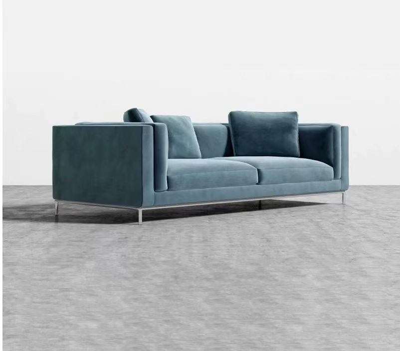 Luxury Hotel Home Wedding Lobby Velvet Leather Modern Sectional Sofa