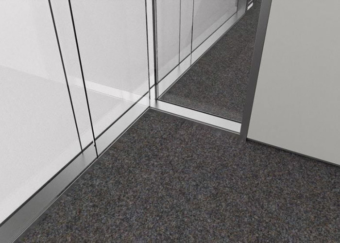 Clear Double Glazed Glass Partition Wall 12mm+12mm Soundproof Office Partitions