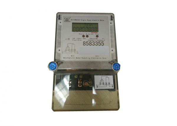 Cheap High Accuracy Single Phase Electric Meter ON / OFF Control With LCD Display for sale