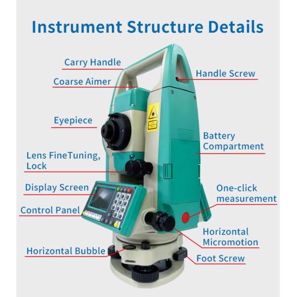 Ruide RTS-822R10 RQS Total Station 2" Accuracy Surveying Equipment