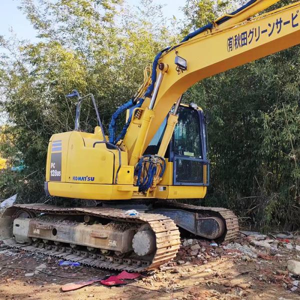 0.44m3 Second Hand Komatsu Pc128us Hydraulic Backhoe Excavator 12 Ton Strong Power