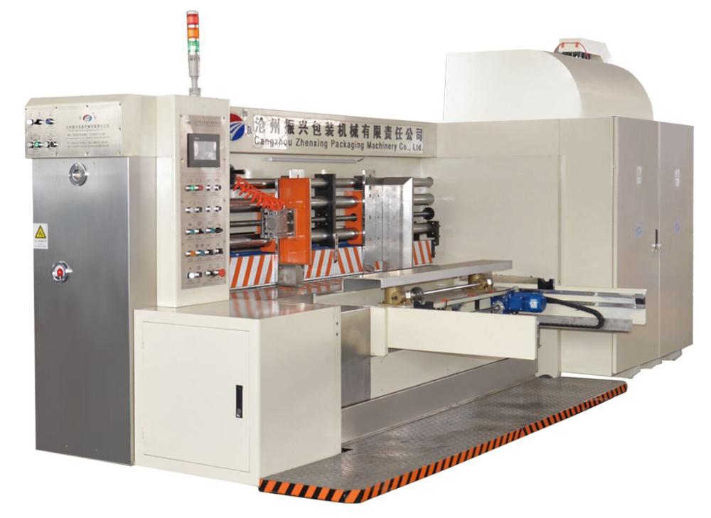Carton Packing High Speed Flex Printing Oil-Coating Slotter Machine