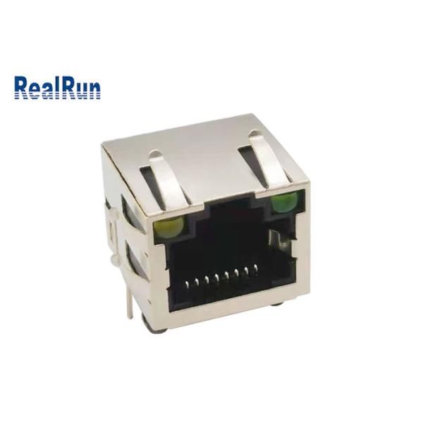 PA6T PBT RJ45 Female Connector Socket Elastic Shell Shield