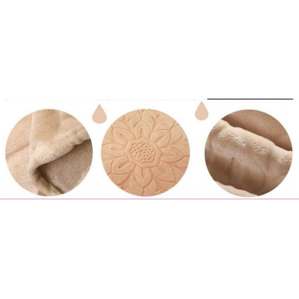 Polyester Soft Solid Grey Color Flannel Fleece Blanket For Sofa / Bedding / Throws