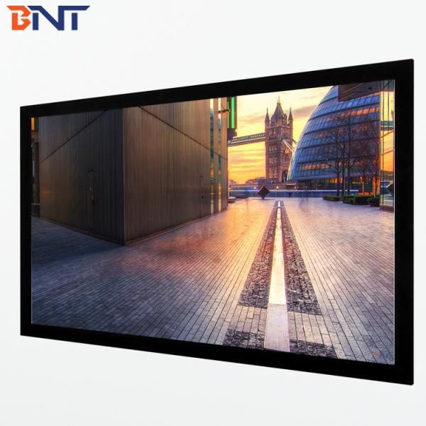 Cheap Fixed Frame Motorized Projector Screen 16 9 Format For Home Theater for sale