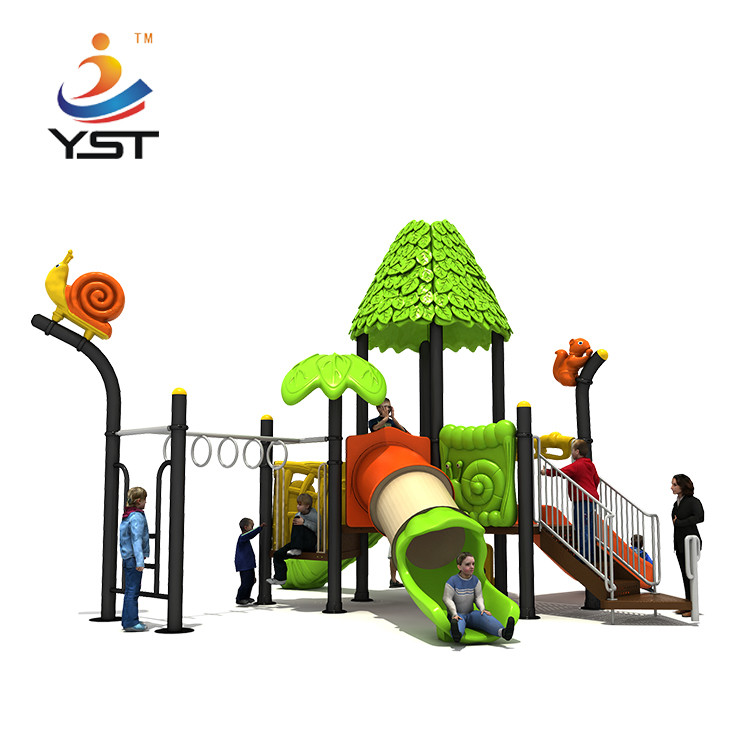 Outdoor PVC Coated Kindergarten Kids Playground Slide Roto Moulded