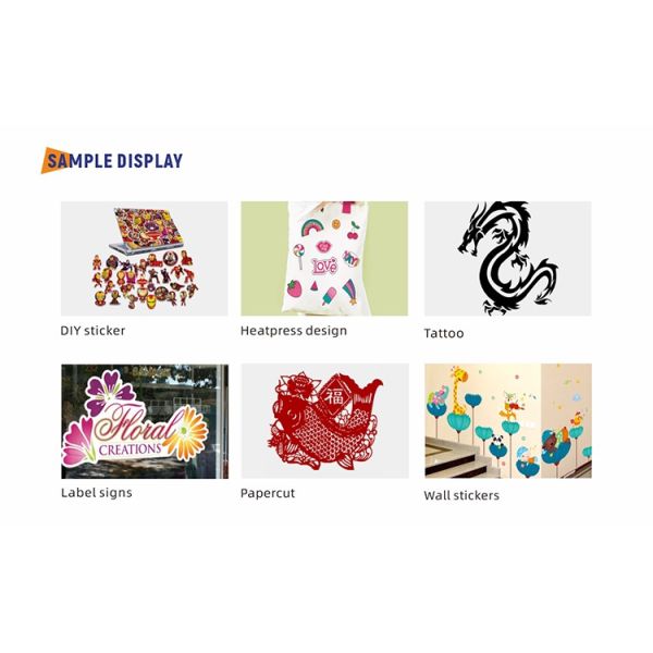 Self Adhesive Vinyl Plotter Vinyl Sticker Cutting Automatic Contour Cutter Plotter VC160