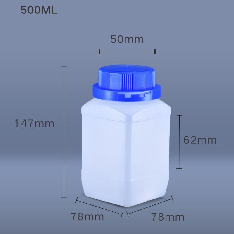 Screw Cap Sealing Type lab Plastic Hdpe Bottle 500ml 250ml 1000ml OEM