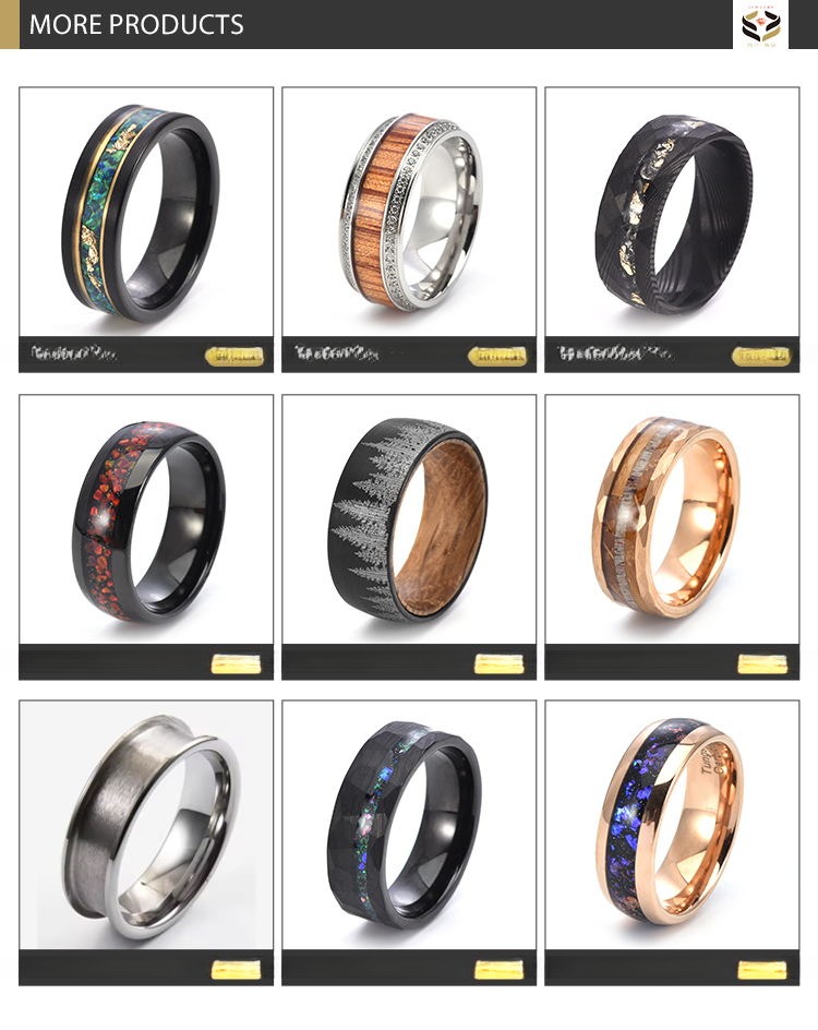 Dome Polished Wedding White Ceramic Ring Third Party Appraisal For Men Engagement