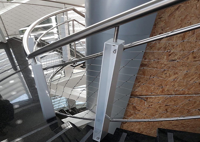 Stairway Railing Stainless Steel Cable Netting Ferrule Type