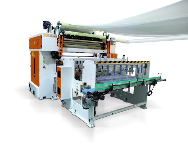 Cheap V Fold Facial Tissue Folding Machine With Auto Transfer Unit for sale