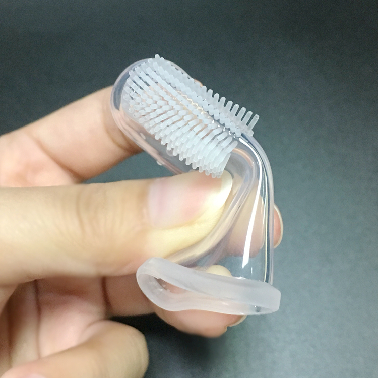 Cleaning Supplies Infant Toothbrush Dental Hygiene Food Grade Silicone Gum Massager Teether Brush for Babies Toddlers