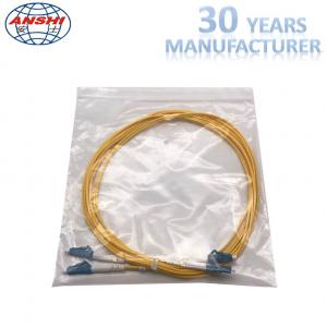 Quality G652D Single Mode Optical Fiber Patch Cord LC - LC UPC Type 0.3dB Insertion Loss wholesale