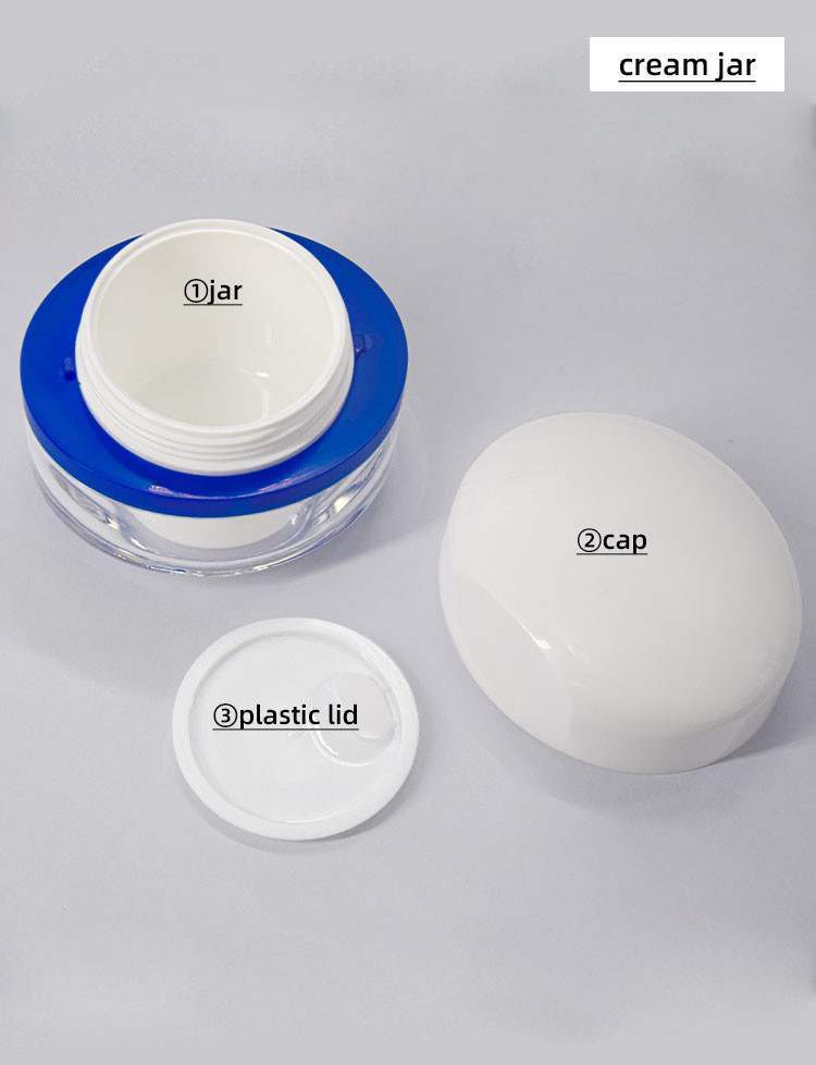 White and Red PETG 25g 45g Cream Jar 30ml 50ml 80ml 100ml 120ml Lotion Bottle Skincare Kit Set