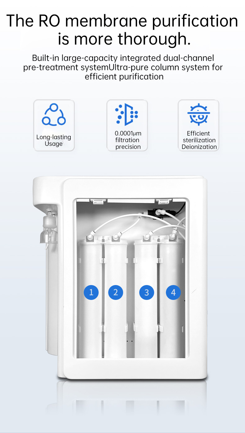 UPSY Series Type I Water 10 -200 Liters Per Hour Ultra-large Screen Intelligent Laboratory Level Ultra Pure Water Equipment