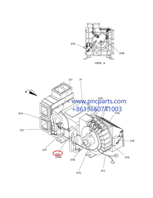 S420LC-V Evaporator 2920-6111 Solar 225LC-V Evap Core Assy Doosan Spare Parts