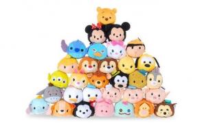 Quality Hot Disney Tsum Tsums Collection Plush Toys For  Mobile Phone Screen Cleaner Keychain Bag wholesale