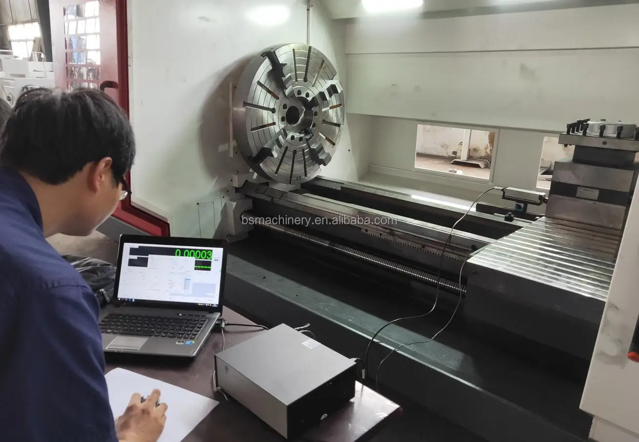 CK61125 Flat Bed Cnc Lathe Horizontal Automatic Turning Machine