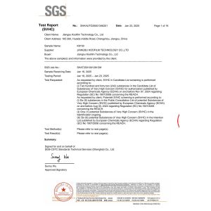 Jiangsu Koofilm Technology Co., Ltd. Certifications