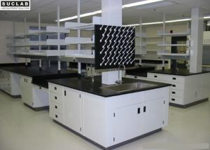 China Commercial Laboratory Wall Cabinets Multi Choice Worktops With Stool Chairs on sale