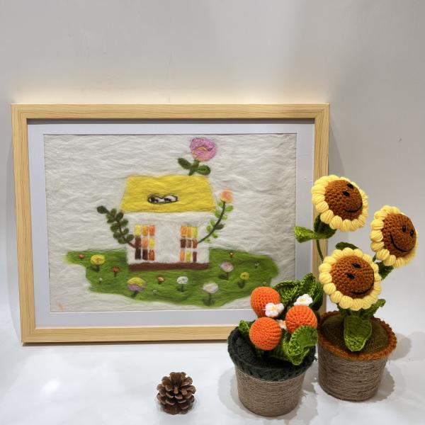 Seven Craft House Decoration Painting Punch Needle DIY Kit For Beginners
