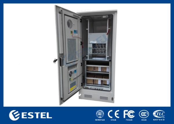 Galvanized Steel Waterproof Outdoor Power Cabinet With Battery Rectifier /