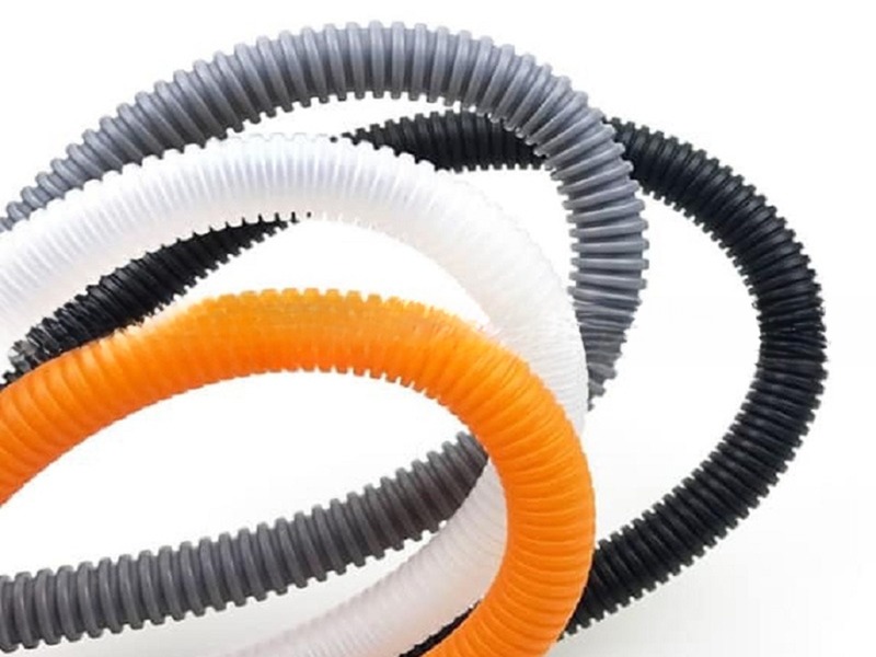 Durable PE PVC Single Wall Corrugated Pipe Production Line