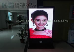 High Definition P2.5 Multi Color Vertical Led Display Poster Stand 2200 nit Brightness