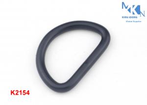 China Black Metal D Rings Iron Material , 26mm Inner Size Metal Rings For Purses on sale