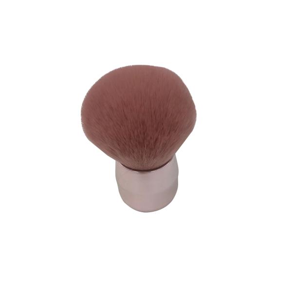 Single Pink Round Blush Diamond Shape Powder Makeup Brush OEM