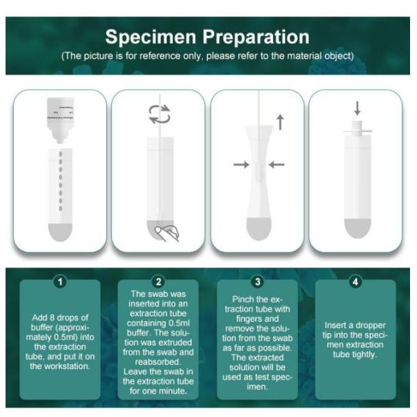 Multiplex Assay Influenza Flu A B Combo Rapid Test Device 25Tests/Kit