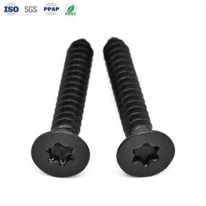 Hexagonal Head Custom Screws and Bolts 10.000kg Black Coating