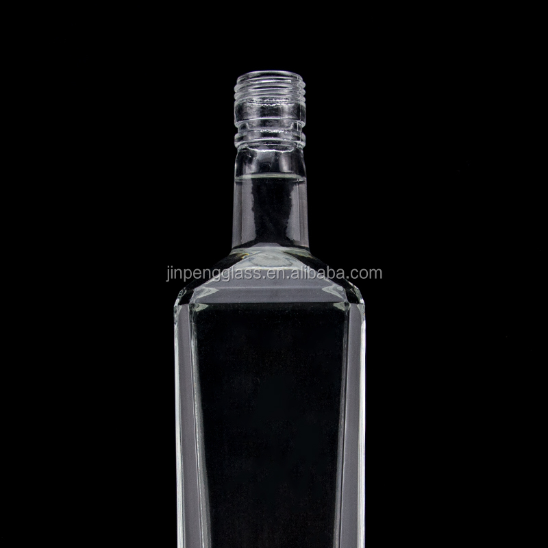 Flint Glass 500ml 750ml 1000ml Special Shaped Empty Bottle for Vodka Whisky Gin Rum