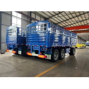 3 Axle Fence Drawbar Trailer Bulk Cargo 20ft Container